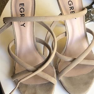 Egrey high heel sandals size 7